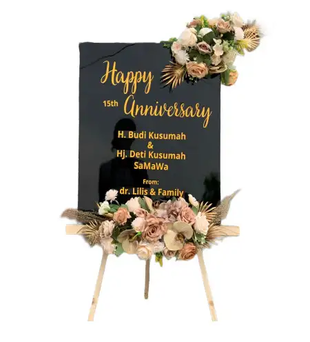 Papan Bunga Akrilik Burangkeng